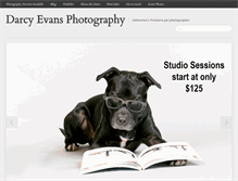 Tablet Screenshot of darcyevansphotography.com